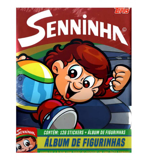 Kit Álbum de Figurinhas Completo Senninha - 128 Figurinhas