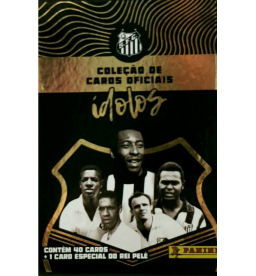 Kit Cards Oficiais Tribute Card Set Santos - 20 Cards, 20 Cards Especiais e 1 Card Pelé