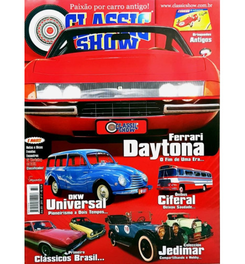 Revista Classic Show Ferrari Daytona O Fim de Uma Era N° 77