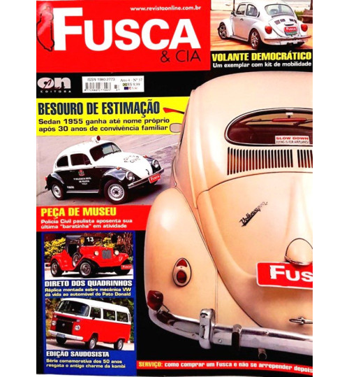 Revista Fusca & Cia N° 37 Besouro de Estimação