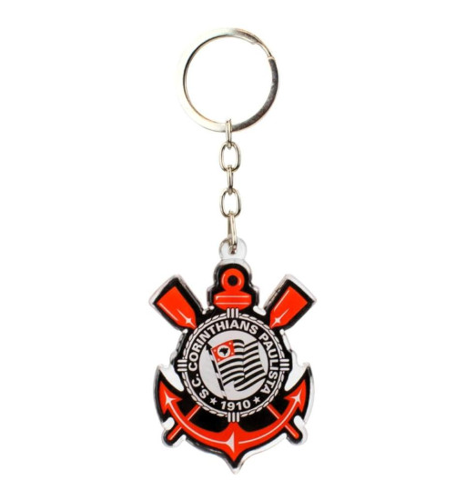 Chaveiro Histórico Escudo Corinthians Atual Acrílico
