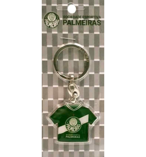 Chaveiro Histórico Camisa Palmeiras Prateado