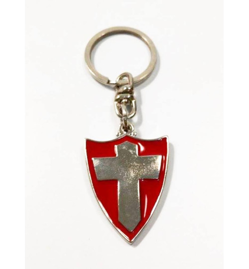 Chaveiro Histórico Escudo Cruz de Savoia e Palestra Itália, Palmeiras 1916 e 1917 Prateado