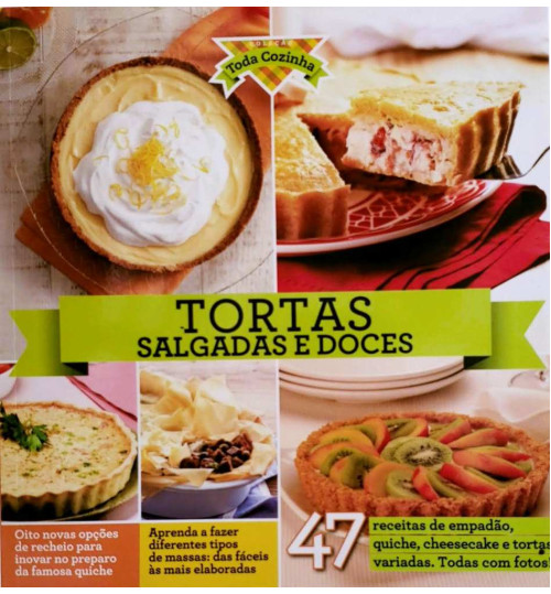 Livro Coleção Toda Cozinha - Tortas Salgadas e Doces