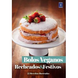 Livro ColeÃ§Ã£o Bolos Veganos - Recheados e Festivos