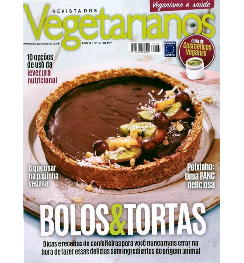 Revista dos Vegetarianos Bolos e Tortas N° 167