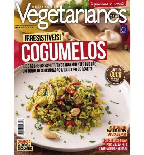 Revista dos Vegetarianos - Cogumelos Irresistíveis! N° 177