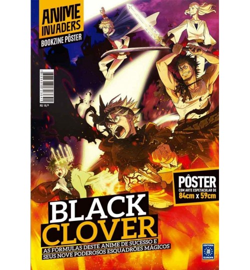 Revista Superpôster Bookzine Ilustrado Anime Invaders - Black Clover
