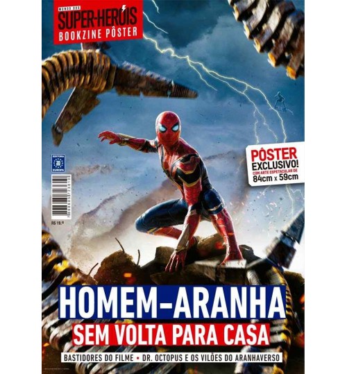 Revista Superpôster Bookzine Mundo Dos Super-Heróis - Homem-Aranha Sem Volta Para Casa