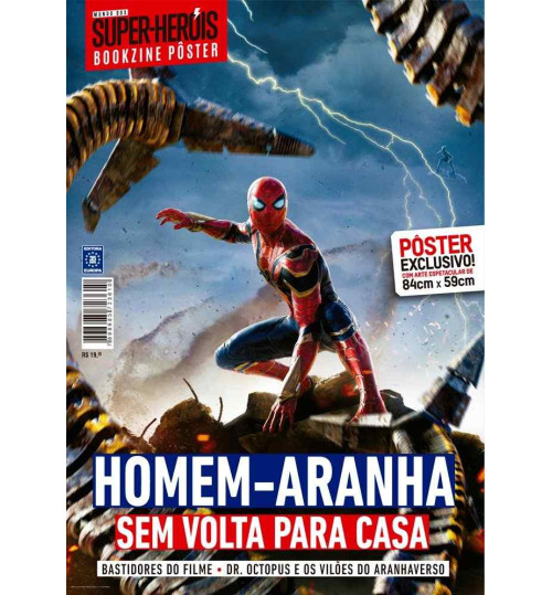 Revista Superpôster Bookzine Mundo Dos Super-Heróis - Homem-Aranha Sem Volta Para Casa