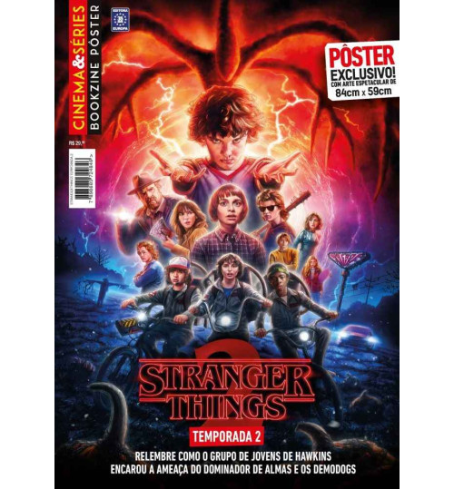 Revista Superpôster Bookzine Cinema e Séries - Stranger Things Temporada 2