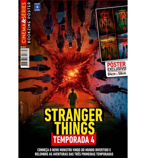 Revista Superpôster Bookzine Cinema e Séries - Stranger Things Temporada 4