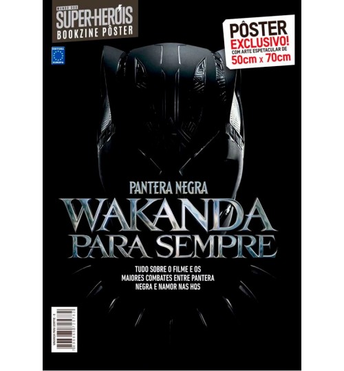 Revista SuperpÃ´ster Bookzine Mundo dos Super-HerÃ³is - Pantera Negra Arte B