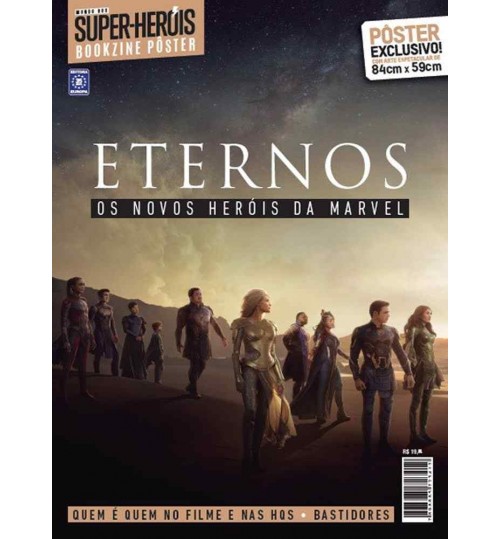 Revista Superpôster Bookzine Mundo Dos Super-Heróis - Eternos