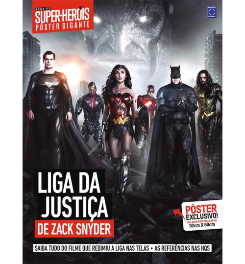 Revista Superpôster Bookzine Mundo dos Super-Heróis - Liga da Justiça de Zack Snyder