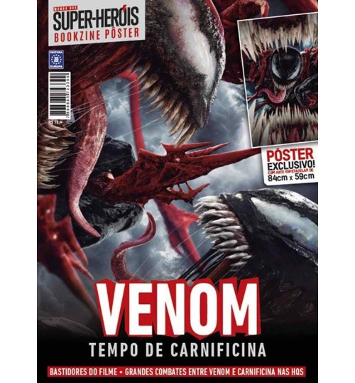 Revista Superpôster Bookzine Mundo Dos Super-Heróis - Venon Tempo de Carnificina