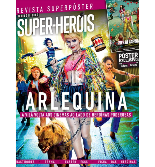 Revista Superpôster Mundo dos Super-Heróis - Arlequina