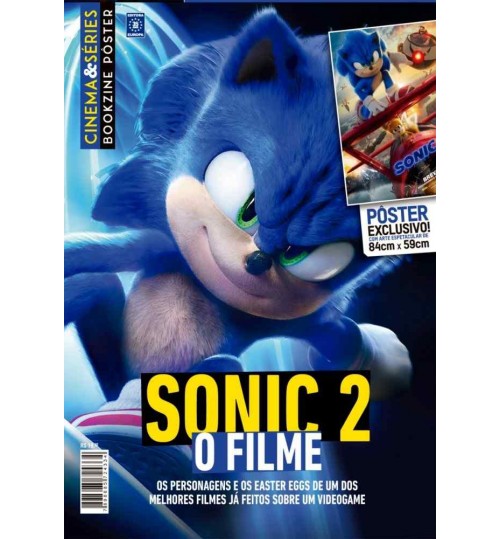 Revista SuperpÃ´ster Bookzine Cinema e SÃ©ries - Sonic 2 O Filme