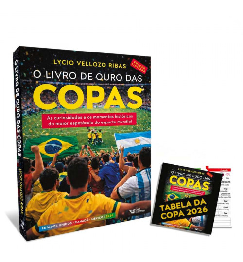 Livro O Livro de Ouro das Copas 2026 – Edição Limitada