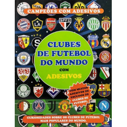 Livro Escudos dos Clubes de Futebol do Mundo com Adesivos