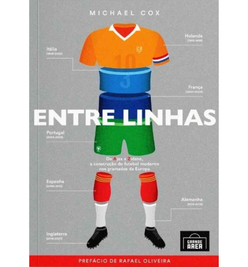 Livro Entre Linhas - De Ajax a Zidane, A Construção do Futebol Moderno nos Gramados da Europa