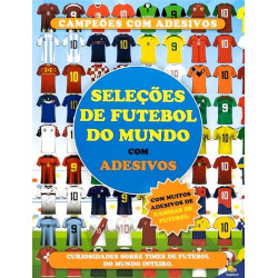 Livro Seleções de Futebol com Adesivos