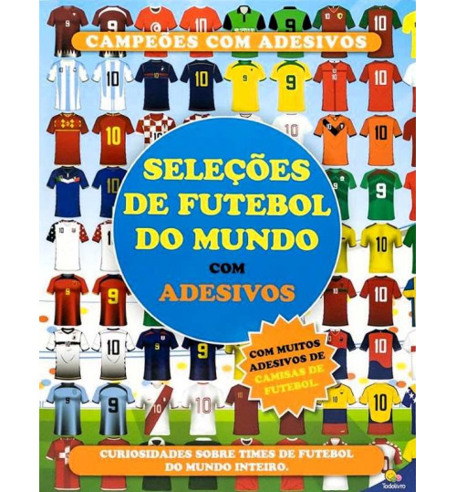 Livro Seleções de Futebol com Adesivos