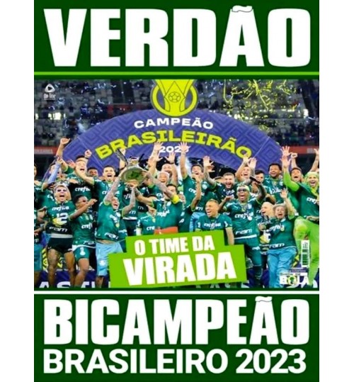 Revista PÃ´ster Palmeiras - VerdÃ£o BicampeÃ£o Brasileiro 2023