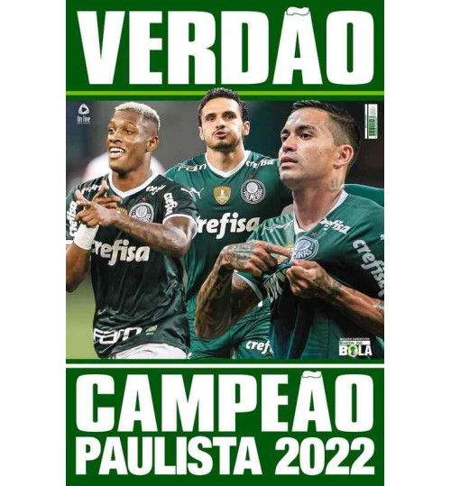 Revista Pôster Palmeiras - Verdão Campeão Paulista 2022