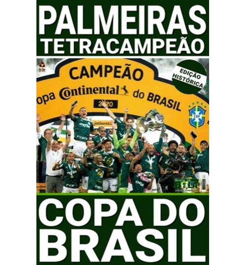 Revista Pôster Palmeiras Tetracampeão Copa do Brasil 2020