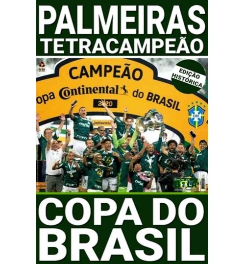 Revista PÃ´ster Palmeiras TetracampeÃ£o Copa do Brasil 2020