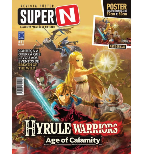 Revista Pôster Super N - Hyrule Warriors Age Of Calamity