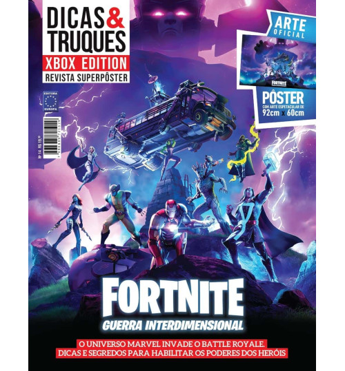 Revista Superpôster Dicas & Truques Xbox Edition - Fortnite Guerra Interdimensional
