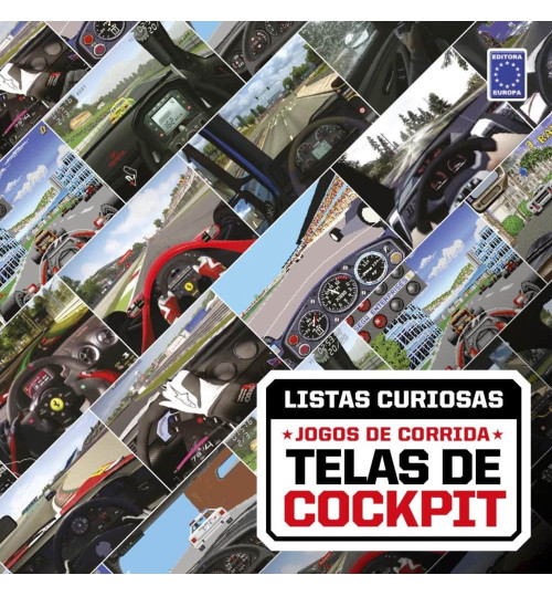 Livro Coleção Listas Curiosas: Jogos de Corrida - Telas de Cockpit
