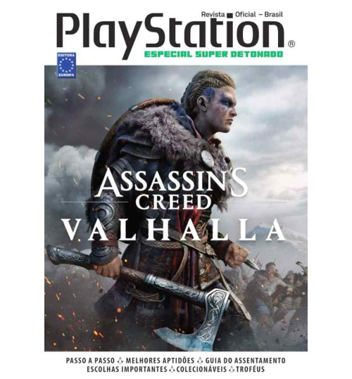 Livro Especial Super Detonado PlayStation - Assassins Creed Valhalla