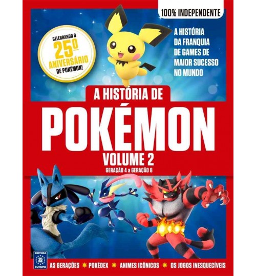 Livro A História de Pokémon - Volume 2 Geração 4 a 8