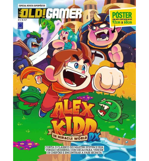Revista Superpôster Bookzine OLD!Gamer - Alex Kidd