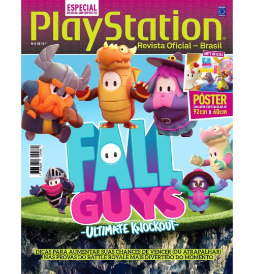 Revista Superpôster PlayStation - Fall Guys Ultimate Knockout