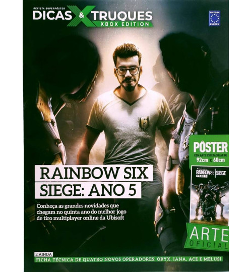 Revista Superpôster Dicas & Truques Xbox Edition - Rainbow Six Siege: Ano 5