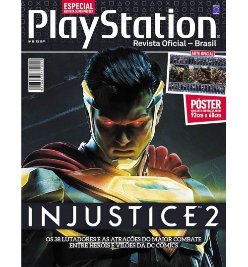 Revista Superpôster PlayStation - Injustice 2