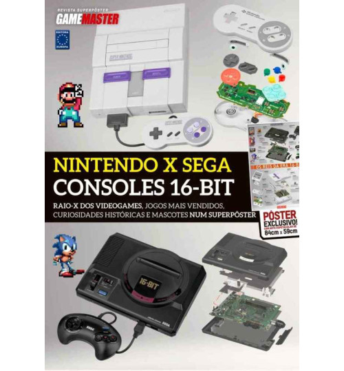Revista Superpôster - Nintendo x Sega: Consoles 16-Bit