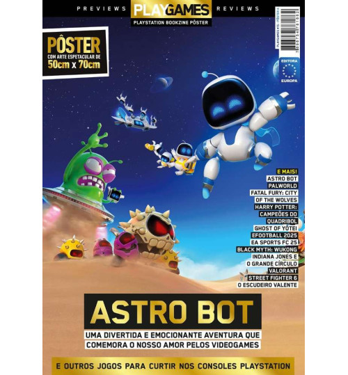 Revista Superpôster Play Games - Astrobot