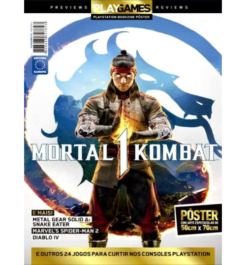 Revista Superpôster Play Games - Mortal Kombat 1