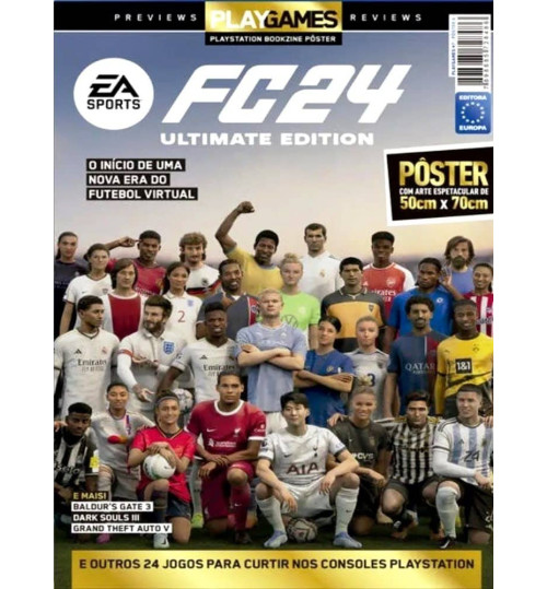 Revista Superpôster Play Games - EA Sports FC 24 Ultimate Edition