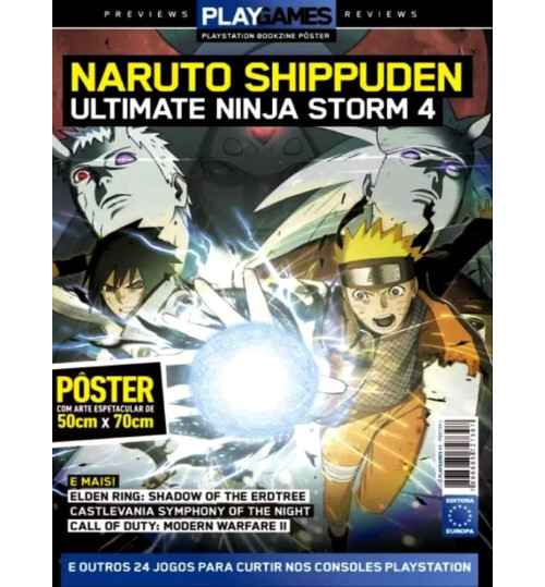 Revista Superpôster Play Games - Naruto Shippuden Ultimate Ninja Storm 4