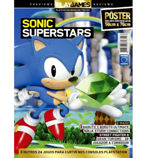 Revista Superpôster Play Games - Sonic Superstars