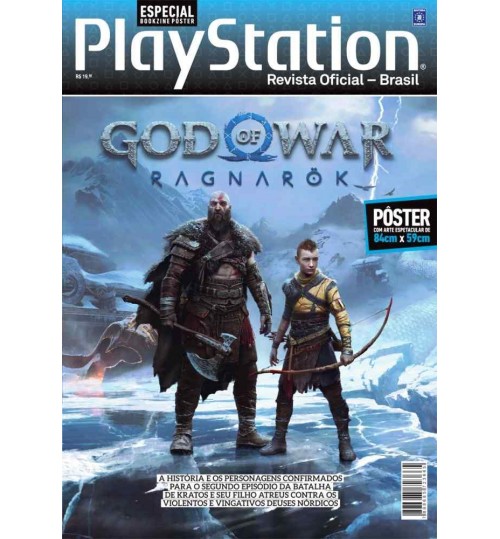 Revista SuperpÃ´ster Bookzine PlayStation - God of War: Ragnarok