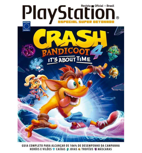 Livro Especial Super Detonado PlayStation - Crash Bandicoot 4