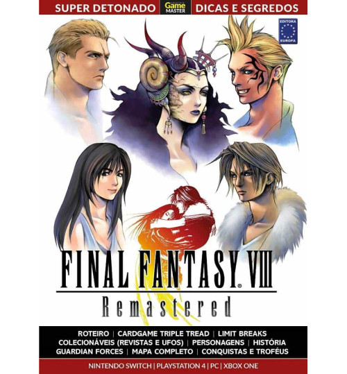 Livro Super Detonado Dicas e Segredos - Final Fantasy VIII Remastered