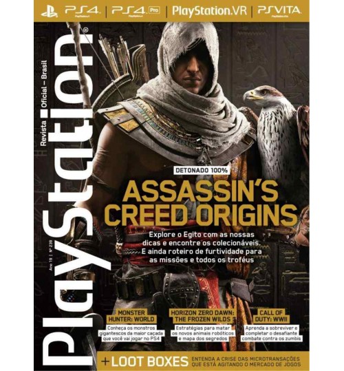Revista Playstation - Assassin's Creed Origins 100% Detonado NÂ° 239